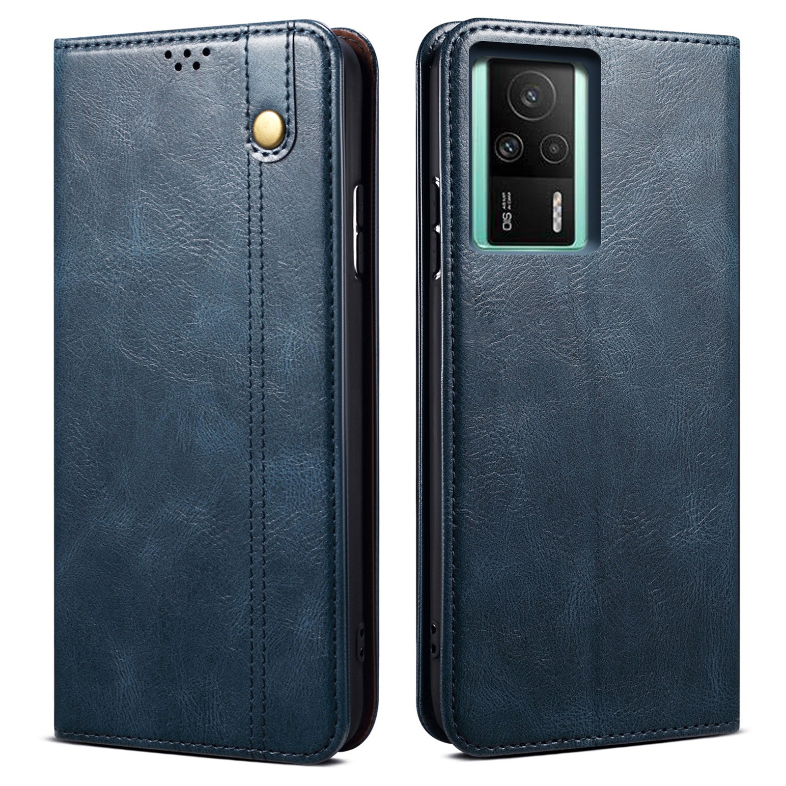 Anti-fall Phone Case For Xiaomi Redmi K60E 5G Waxy Crazy Horse Texture Stand Wallet PU Leather Magnetic Auto-absorbed Folio Flip Phone Cover Anti-fall Phone Case For Xiaomi Redmi K60E 5G Waxy Crazy Horse Texture Stand Wallet PU Leather Magnetic Auto-absorbed Folio Flip Phone Cover